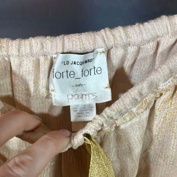 Beige Drawstring Pants - Picture 2 of 10